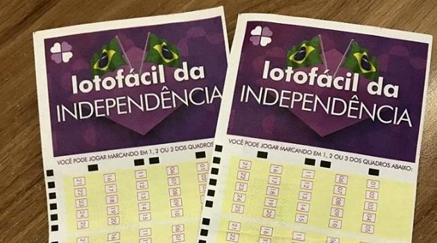 Lotofácil da independência tem previsão de prêmio de R$ 120 milhões.