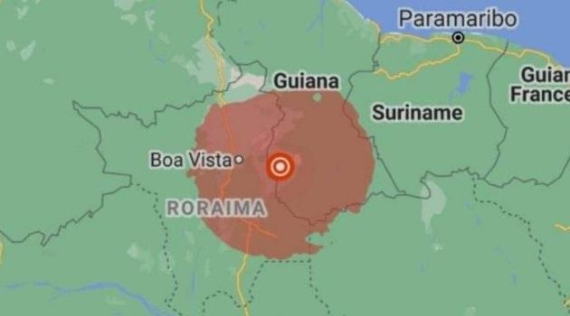 Manaus registra tremor de terra após terremoto na Guiana.