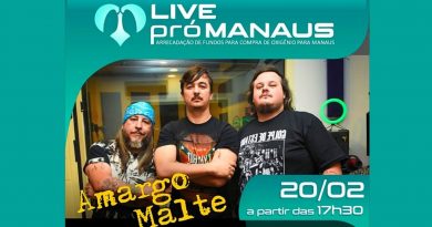 Banda Amargo Malte de São Paulo faz Live solidaria para ajudar Manaus.