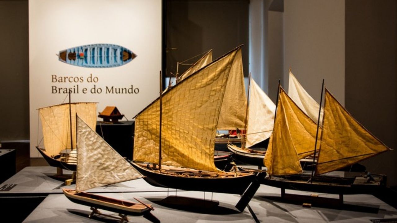Exposição reúne mais de 200 modelos de embarcações no Paço Imperial