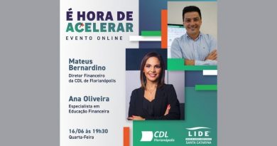 CDL de Florianópolis e LIDE SC promovem evento digital gratuito sobre “Educação Financeira”