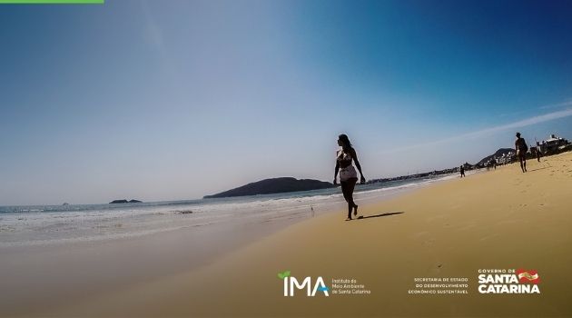 IMA divulga relatório de balneabilidade do litoral catarinense.