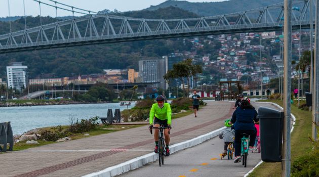 Florianópolis é a 2ª Capital com mais ciclovias e ciclofaixas por habitante, segundo pesquisa da Aliança Bike
