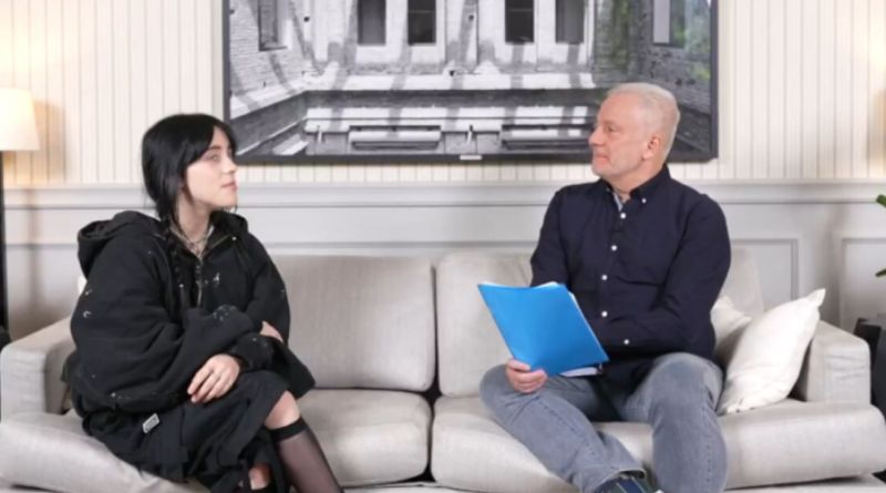 Billie Eilish dá entrevista para Fantástico com perguntas barradas pela producao da artista