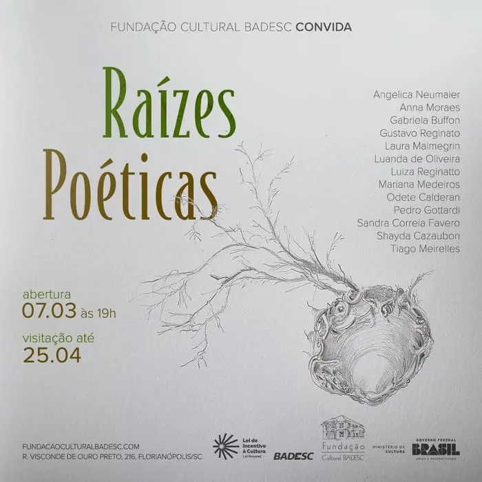 Raízes Poéticas abre Calendário 2024 da Fundação BADESC em Florianópolis