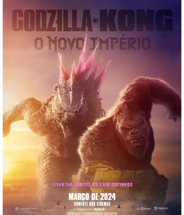 "Godzilla e Kong: O Novo Império", estreia nesta quinta (28) nos cinemas. 