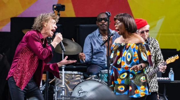 Os Rolling Stones fazem show em festival de New Orleans
