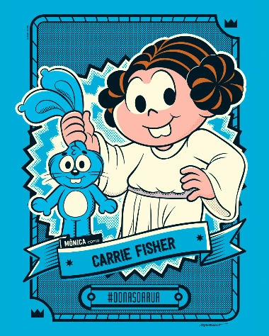 Mauricio de Sousa homenageia Carrie Fisher, a Princesa Leia, no Star Wars Day.