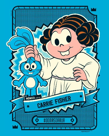 Mauricio de Sousa homenageia Carrie Fisher, a Princesa Leia, no Star Wars Day. Mauricio de Sousa homenageia Carrie Fisher, a Princesa Leia, no Star Wars Day.