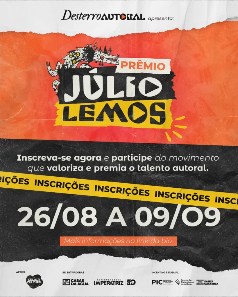 Projeto Desterro Autoral anuncia Prêmio Julio Lemos para bandas e artistas de Santa Catarina