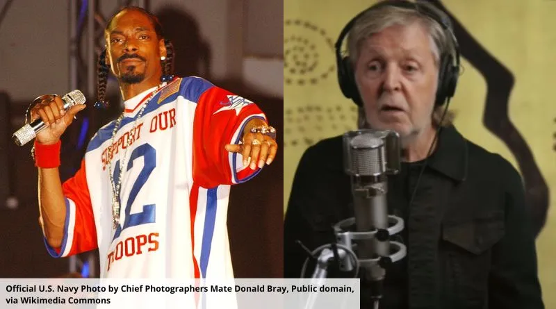 Snoop Dogg revela que Paul McCartney pediu para não apagar o baseado durante encontro.
