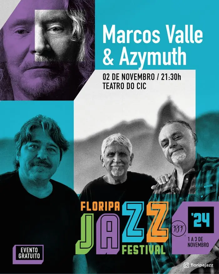 Floripa Jazz Festival 2024 recebe Marcos Valle e Azymuth
