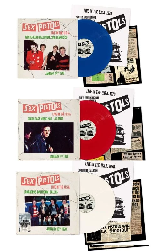 Sex Pistols lançam 3 álbuns ao vivo da turnê nos EUA de 1978