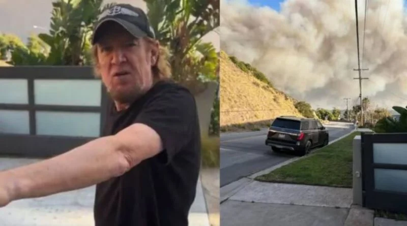 Família de Adrian Smith, do Iron Maiden, se assusta com incêndio em LA.