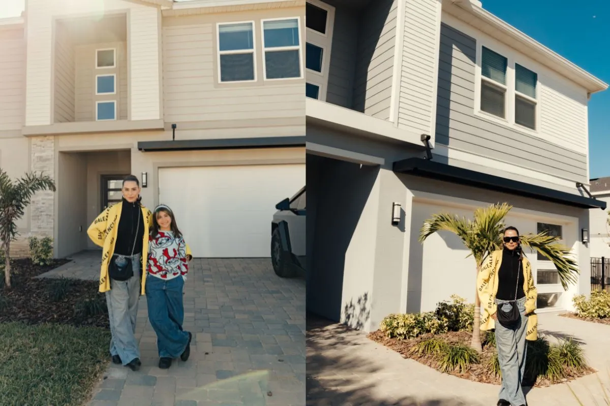 Deborah Secco recebe as chaves de sua mansão em Orlando