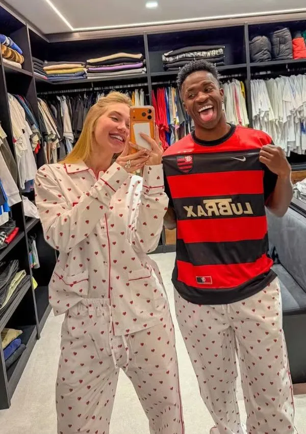 Virginia Fonseca revela exigência de Vini Jr. para usar pijama combinando